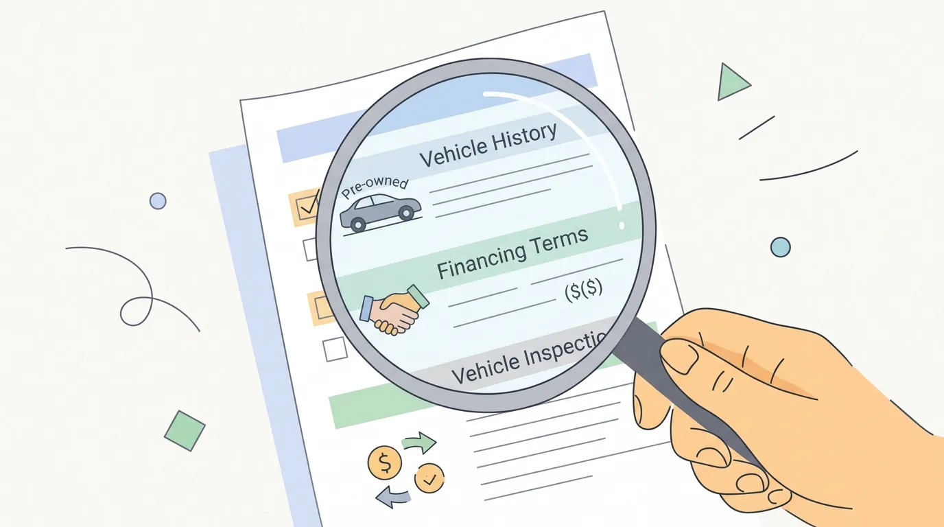 Used-Car Financing: What to Check Before Financing a Pre-Owned Vehicle